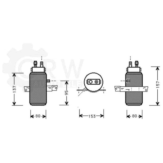 Pompe à Lave-Glace RIDEX 794W0019 - Duale, Électrique, Compatible Fiat 500, Abarth, Alfa Romeo