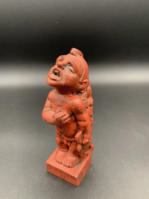 Rare Vintage Hawaiian Love Song Figurine HIP Original made w/ Lava kitsch travel