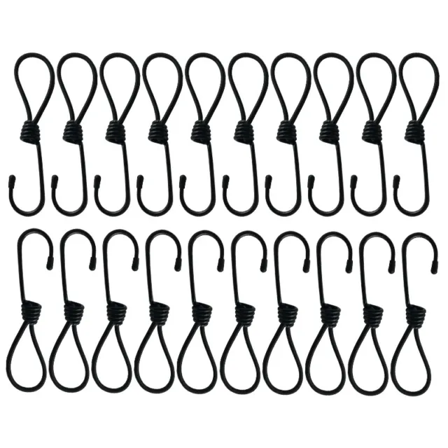 20pcs Bungee Cords with Hook Caravan Privacy Screen Tie Down Kit Awning Mat new