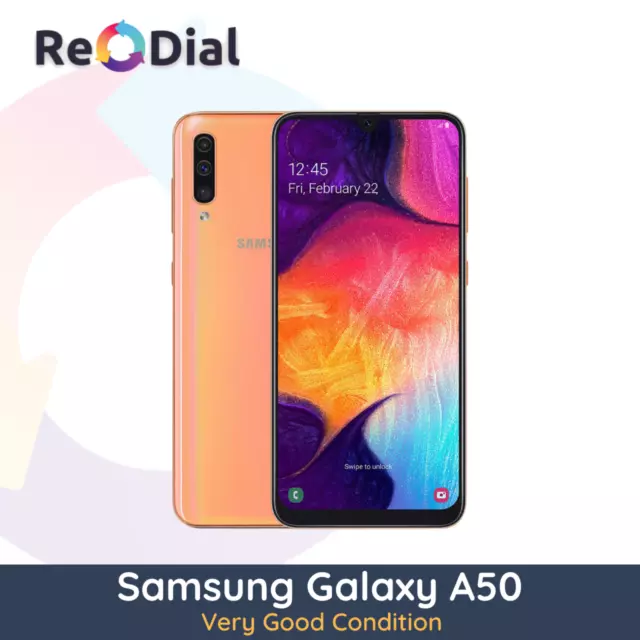 Excellent Refurbished Samsung Galaxy A50 A505YN 64GB, 128GB Unlocked