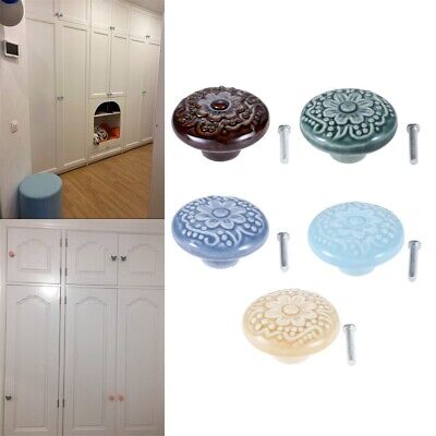 1pc Ceramic Door Knob Cabinet Dresser Drawer Cabinet Cupboard Pull Handle