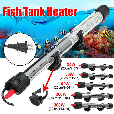 25W-300W Submersible Aquarium Fish Tank Heater Rod Heating Adjustable Thermostat