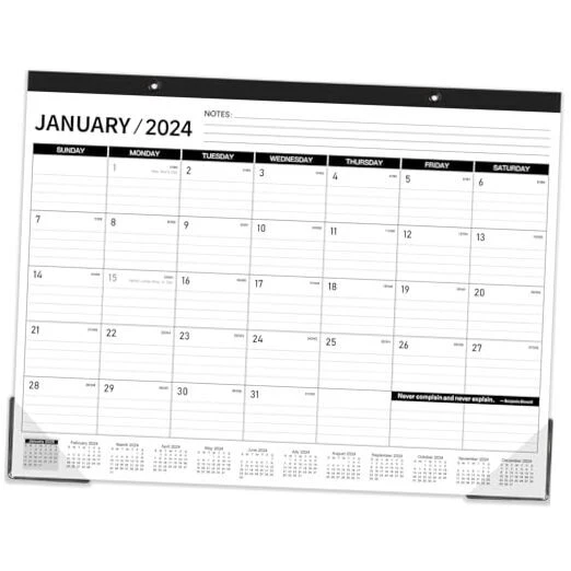 2025 DESK CALENDAR Desk Calendar 2025 Large 22" x 17", Jan. 2025