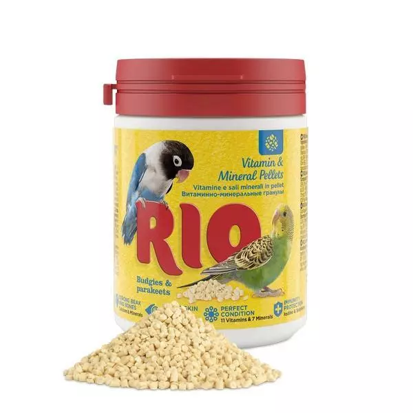 Rio Vitamina & Minerali Pellet Seme Vegetale Mais Pappagallini & Snack