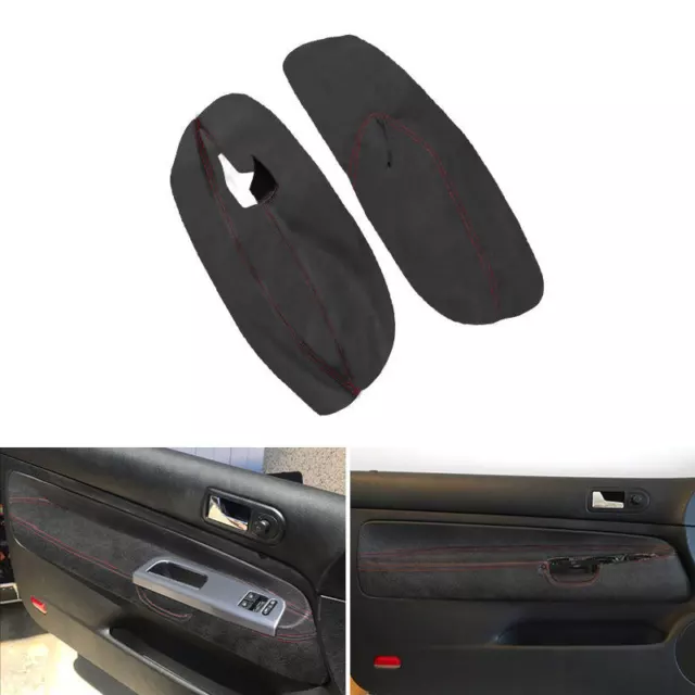 2 / 3-DOOR Wildleder Leder Türverkleidung Pappe Armlehne Trim For VW Golf 4 MKⅣ 2