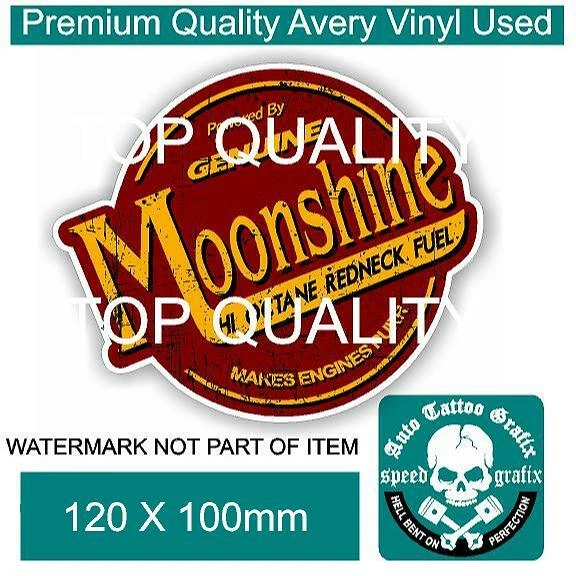 RAT PISS FUELED Decal Sticker – Retro Vintage Hot Rod Rat Rod Vinyl, 100mm X 100mm