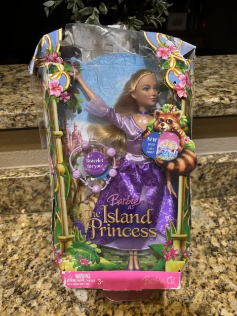 2007 BARBIE - THE ISLAND PRINCESS - ROSELLA - New! - Purple Dress Bracelet Rare