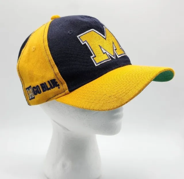Vintage Michigan Wolverines Sports Specialties Back Script Snapback Hat Cap