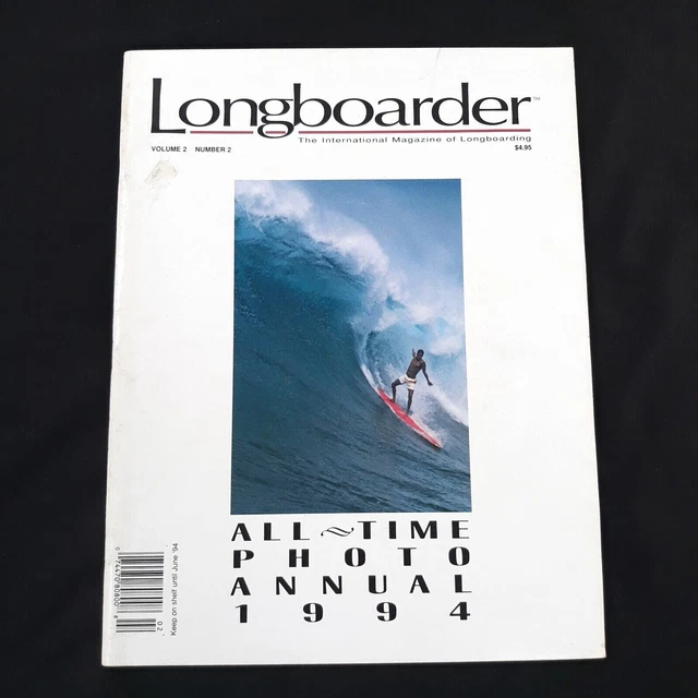 VTG 1994 Longboarder Surf Magazine All Time Photo Eddie Goes Buzzy Vol 2 Num 2 VTG 1994 Longboarder Surf Magazine All Time Photo Eddie Goes Buzzy Vol 2 Num 2