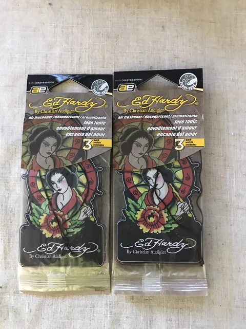 6 Pcs Christian Audigier Ed Hardy Hanging Car Air Fresheners