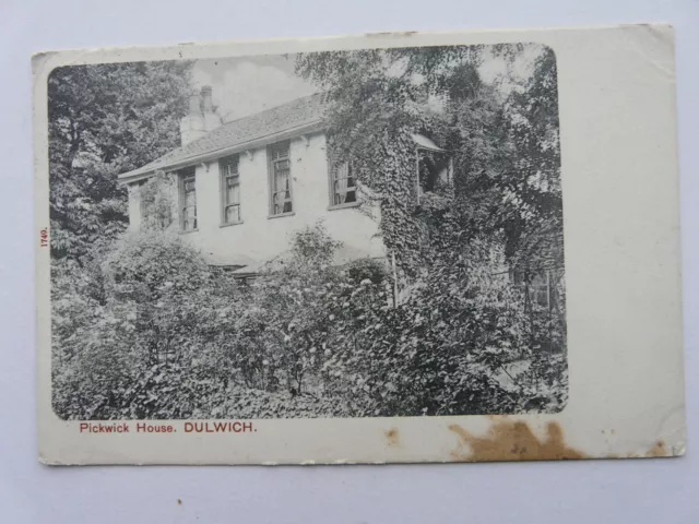 DULWICH. Pickwick House sent 1903. Hartmann postcard