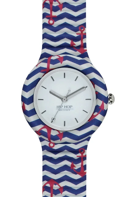 Orologio HIP HOP Donna HEART BY HEART - Quadrante Bianco, Cinturino Silicone Nero, Resistente All'Acqua 50m - Foto 5
