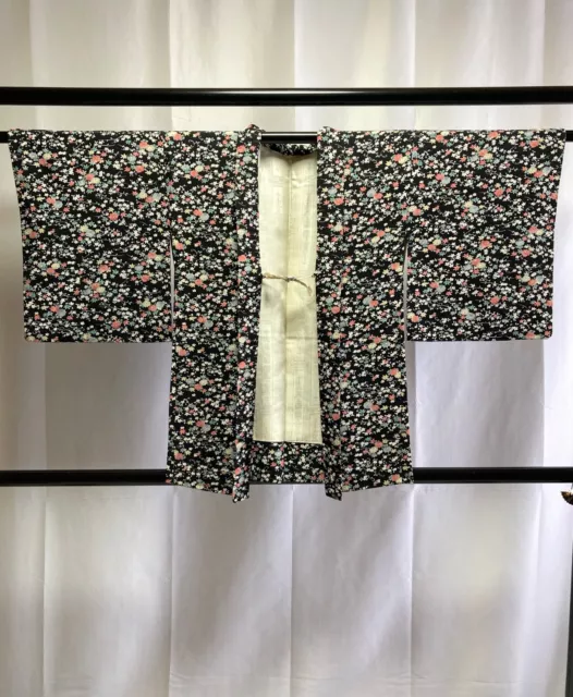 Vintage Japanese Haori Jacket - Antique Haori Silk Kimono Jacket