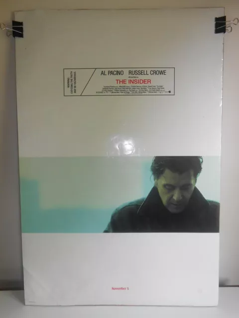 The Insider (1999) Original Double Sided Movie Poster Al Pacino 27x40