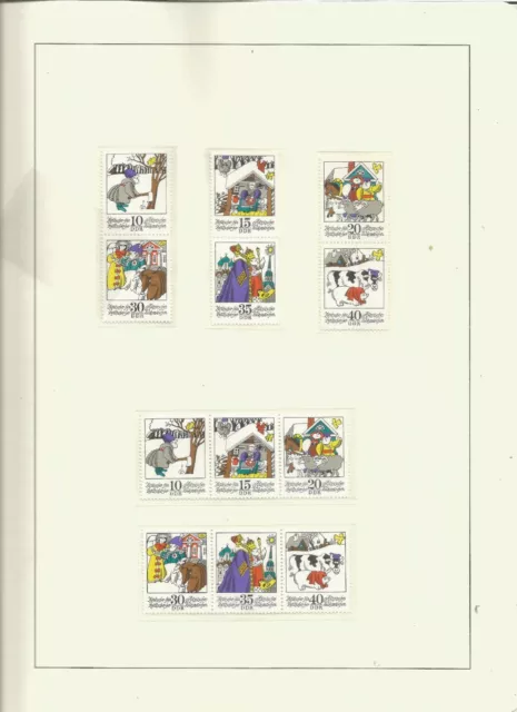 DDR  postfrisch 1995-2000  Kbg+ndgz + Einzelm+ alle WZd + SZd  komplett Märchen 3