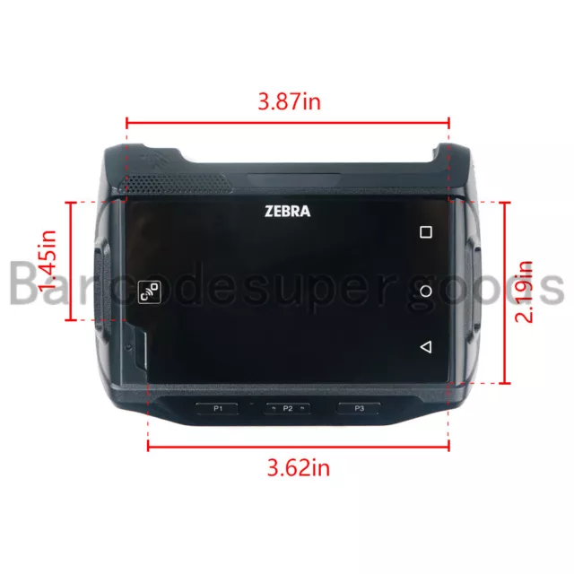 Digitizer Touch Screen +LCD Display with Front Cover for Zebra WT6000 Scanner