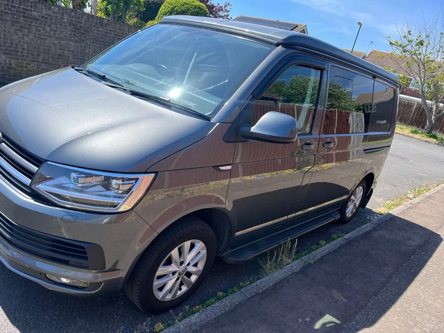 VW TRANSPORTER T6 high line campervan pop top ,DSG automatic . 48000 ...