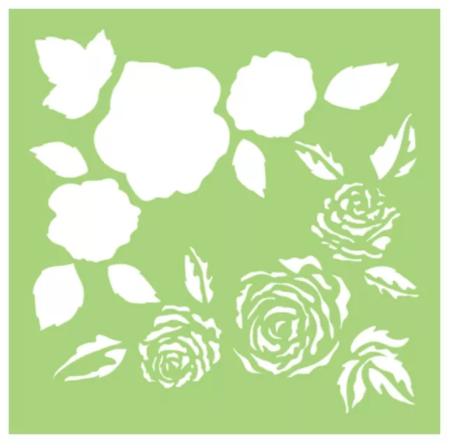 Kaisercraft TEMPLATE / STENCIL 6x6 Designer Template - Full Roses