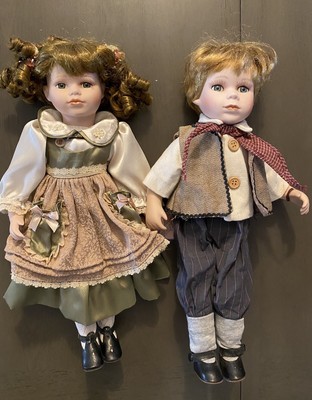 Vintage Emerald Doll Collection Porcelain Doll Set 16