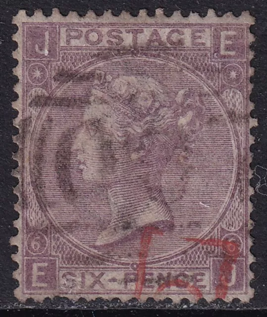 GREAT BRITAIN 1867-80 QV 6d Lilac SG 104 Pl 6 Used (CV £175)