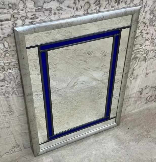 Vintage Stain Glass Mirror - 80cm X 58cm
