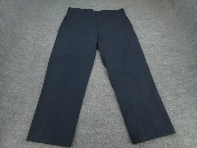 Pantalones Workrite FR para hombre 38 azules rectos ropa de trabajo resistente al fuego (Ley 37,5x30)