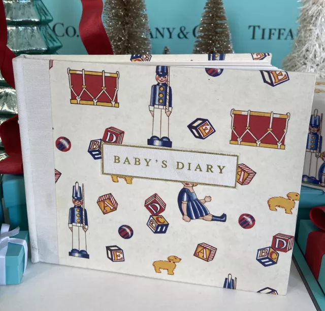 Tiffany&Co Baby Book Diary Journal Toy Soldier ABC Blocks Hardcover Vintage 1987
