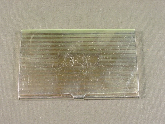 Vintage Tiffany & Co 925 Sterling Silver Business Card Case Holder As Found