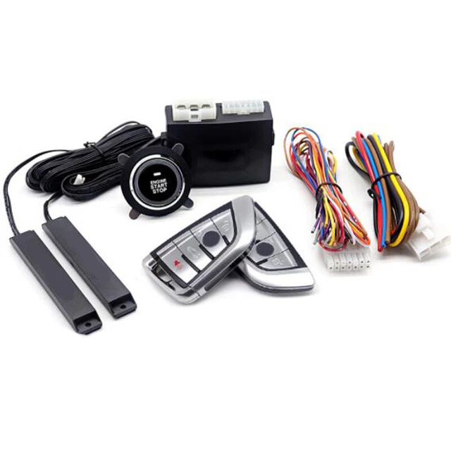 Car Engine Start Keyless Entry Alarm System Push Button Remote Starter Stop APP
