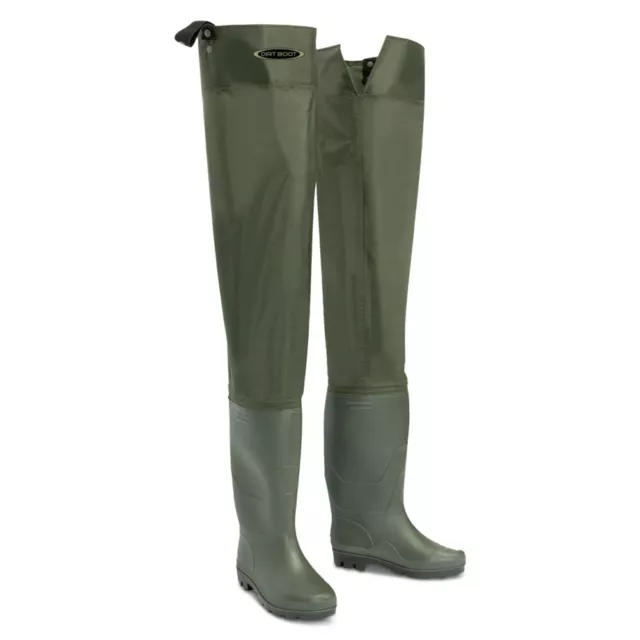 Nylon Hip Waders - Sizes 4 - 13 Waterproof Fly Coarse Fishing Thigh Boots