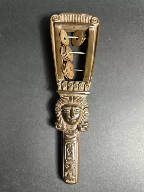 sistrum of the goddess Hathor-An important religious symbol associated 2