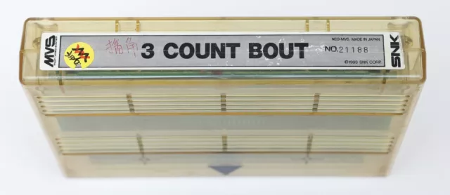 3 Count Bout - SNK Neo Geo MVS English Label