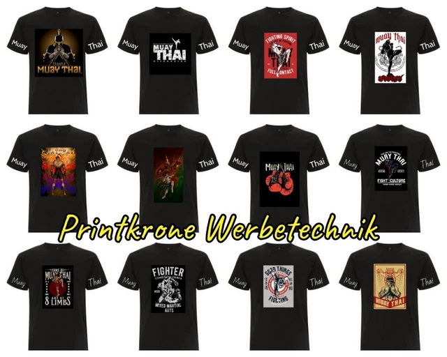 T-shirt uomo con stampa Muay Thai Boxing MMA Martial Arts - Mega REGALO!