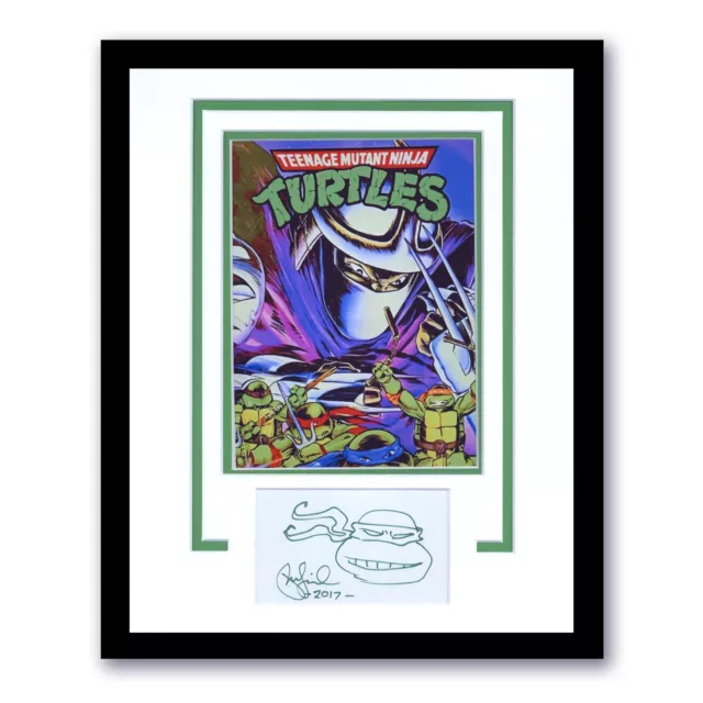 Peter Laird "Teenage Mutant Ninja Turtles" SIGNED Sketch Framed 11x14 Display C