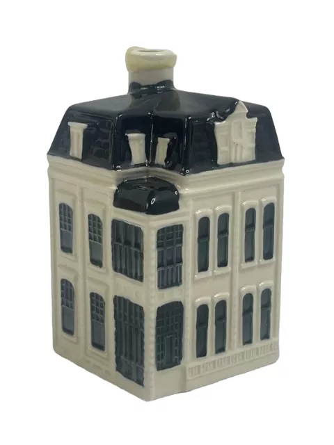 KLM Blue Delft BOLS Amsterdam House #91 Miniature House Bottle Empty