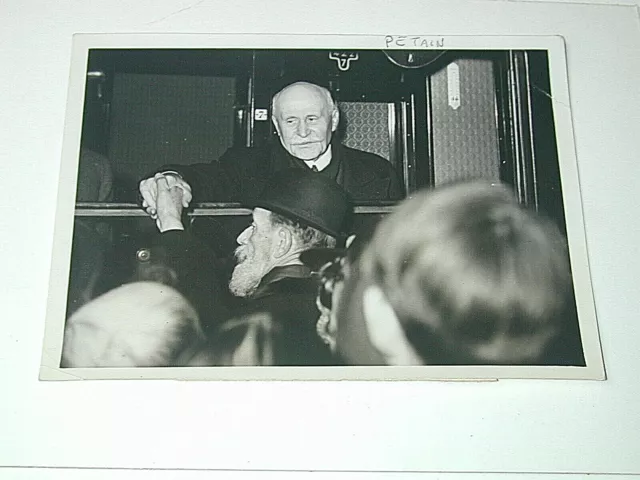 Marshal PETAIN on Military Travel War Press Photography Trampus