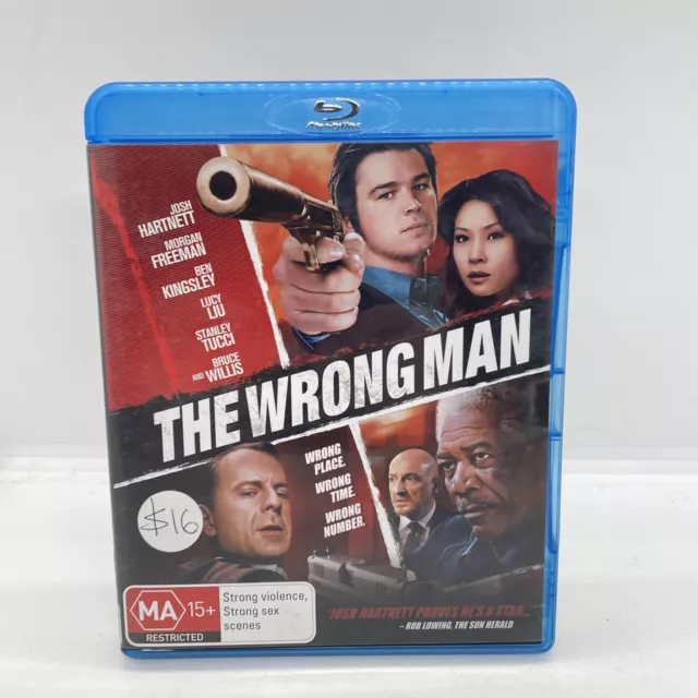 The Wrong Man (Blu-ray, 2006) Josh Hartnett, Bruce Willis Region B Free Post Au