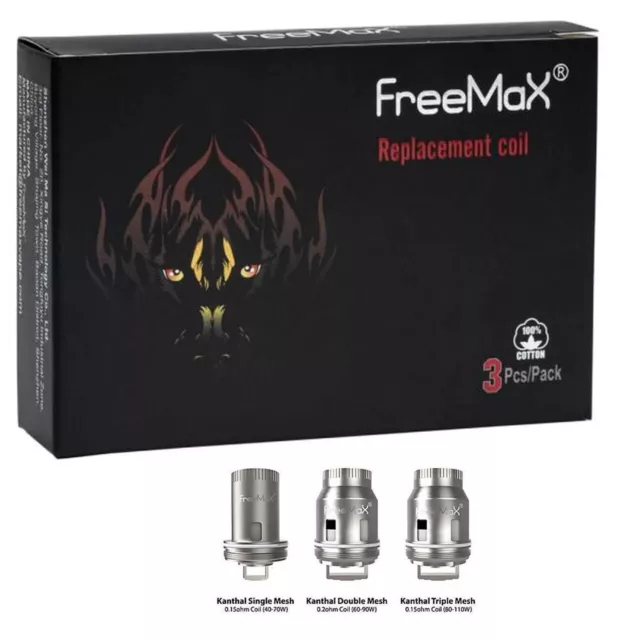 Freemax Mesh Pro Kenthal Single Double Triple Quad Mesh 0.15 - 0.2 Ohm Coils