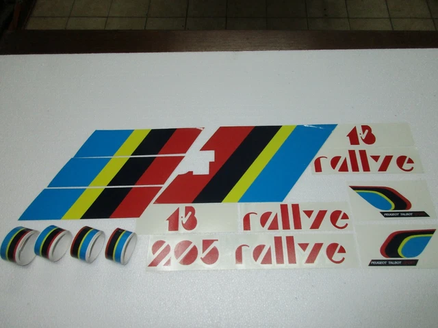KIT COMPLET STICKERS Autocollants Peugeot 205 Rallye EUR 40,00