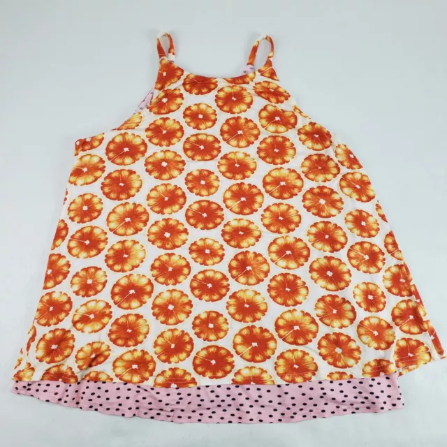 Porridge Anthropologie Floral Cami Top Womens Medium Orange Swing Layered Tank