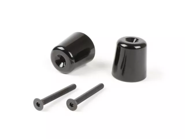 Vespa GTS Handle Bar Ends Weights GTV GT 125 200 250 300 Moto Nostra Gloss Black