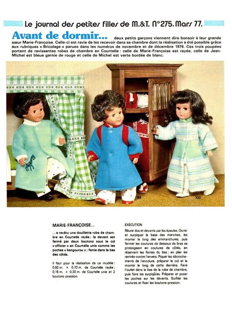 Lot Mixte : Magazines Modes Et Travaux + Robe Cléopâtre Pour Barbie
