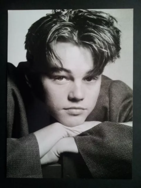 Leonardo Di Caprio Photo Noir et Blanc Format 18X24  cm  Très bon état