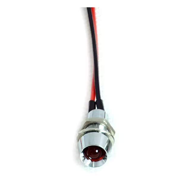 Custom LED indicator light. 1/4", red MCS 502314