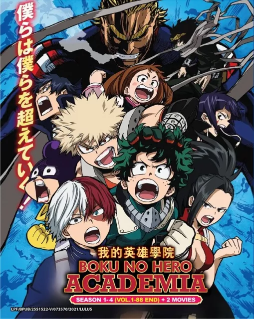 BOKU NO HERO ACADEMIA SEA 1-4 Vol.1-88 End + MOVIE + 3 OVA ANIME DVD *ENG  DUB*