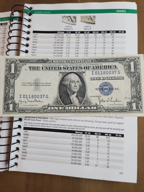 NO MOTTO - Crisp 1935-D Silver Certificate Blue Seal $1 Note NO MOTTO