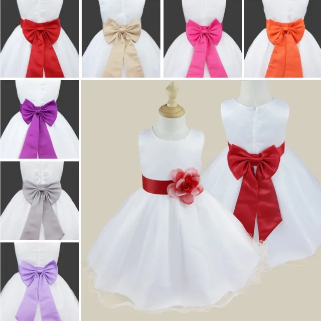 Freebily Flower Girl Dress Pageant Party Princess Dress Wedding Bridesmaid Tutus