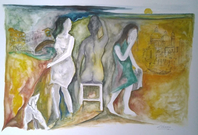 Tecnica mista originale di Romeo Mesisca 50x35 (2019)