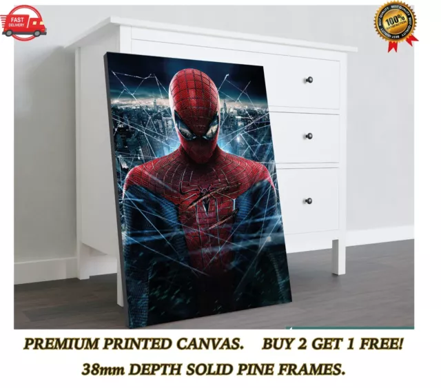 The Amazing Spiderman Movie Large CANVAS Art Print Gift A0 A1 A2 A3 A4