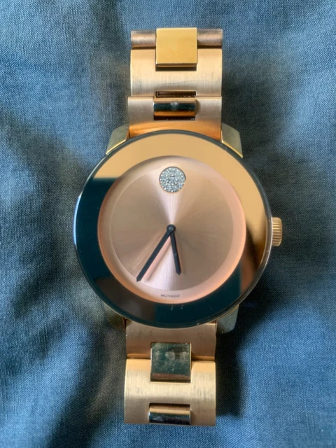Movado Grassetto Orologio Donna Rosa Oro Rosa Acciaio Inox - 36 mm